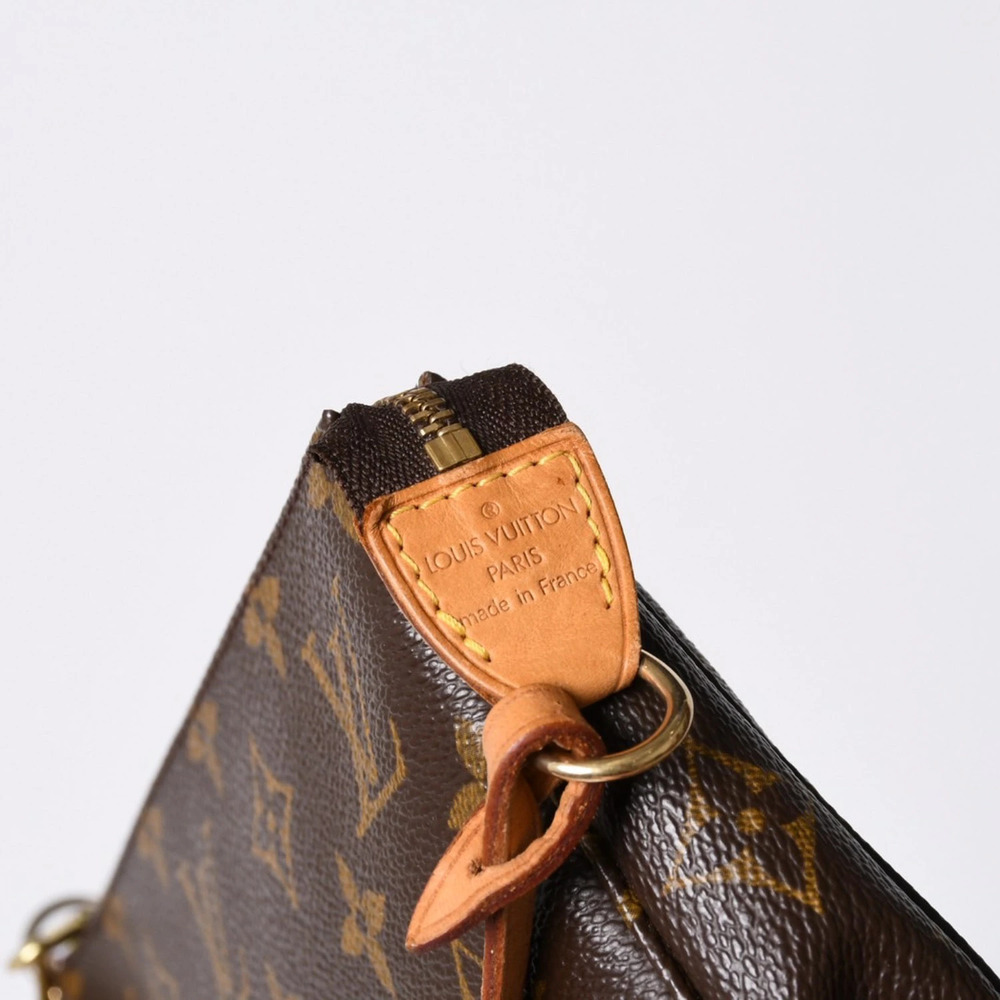 LOUIS VUITTON Pochette Accessoires Accessory Pouch Clutch Monogram Brown Leather - Picture 4 of 13